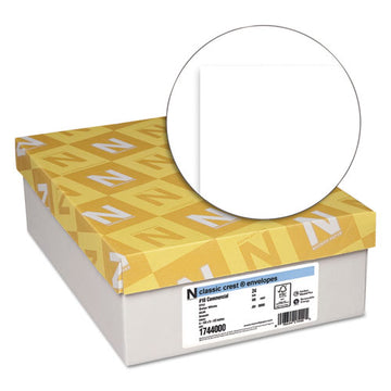 Neenah Paper Classic Crest #10 Envelope, Commercial Flap, Gummed Closure, 4.13 X 9.5, Solar White, 500-box freeshipping - TVN Wholesale